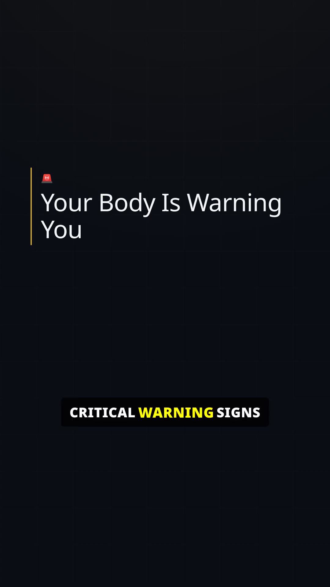 3 signs you're not drinking enough water: Motion Graphics example